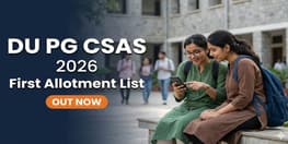 DU PG CSAS 2026 First Allotment List Out at pgadmission uod ac in